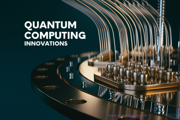 Quantum computer processor with glowing qubits representing the latest innovations in quantum computing technology and industry advances in 2025